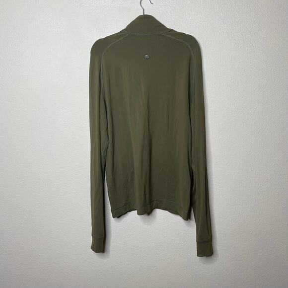 Lululemon Men's Olive Green Full-Zip Athletic Activewear Jacket Sz Large - Picture 3 of 12